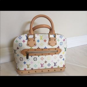 Authentic Louis Vuitton Pm Alma Multicolor Bag